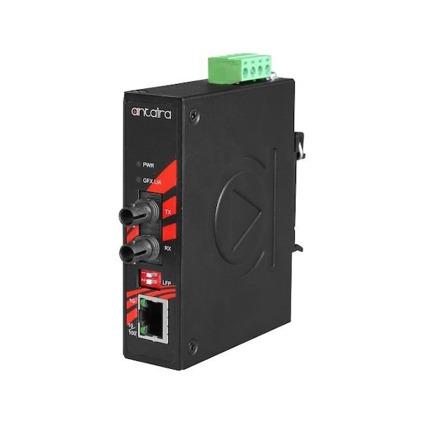 Compact Industrial Gigabit Ethernet Media Converter
